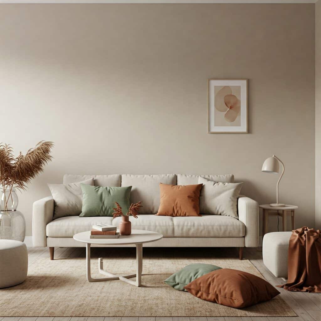 palette de couleur minimaliste et cosy